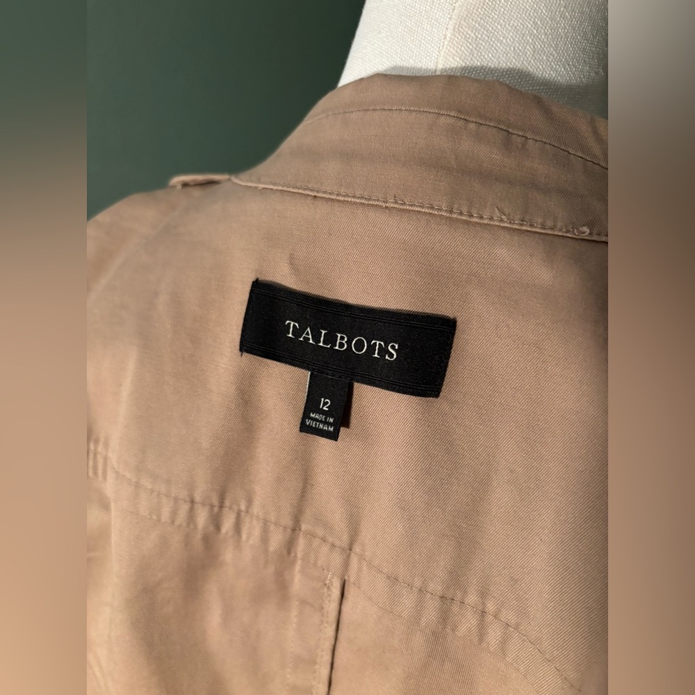 Talbots Light Brown Blazer Jacket - image 2